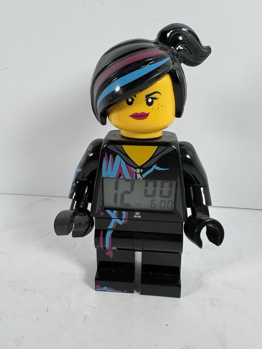 The LEGO Movie Wyldstyle Digital Alarm Clock 9in Tall Wild Style - Tested Works